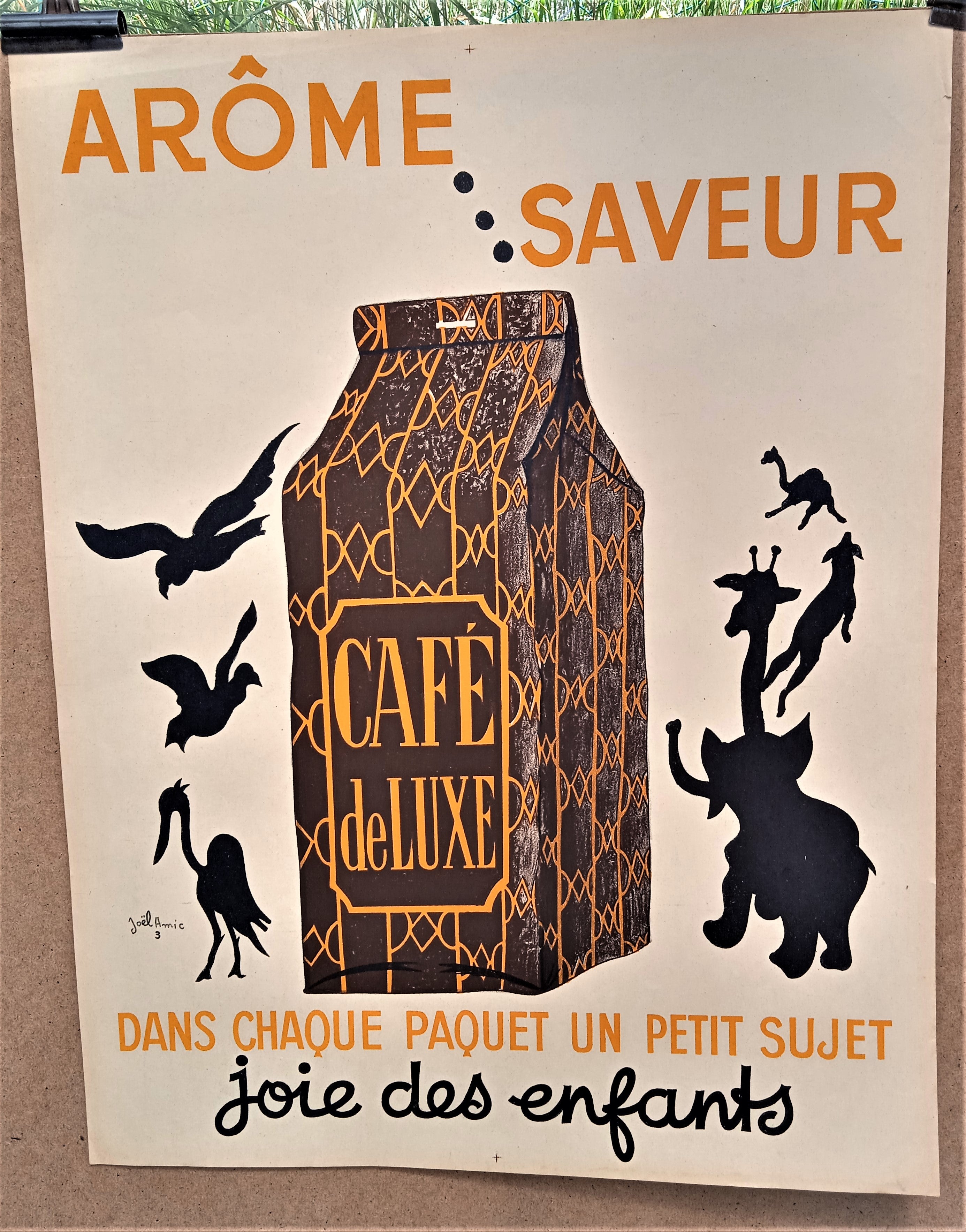 Affiche pub N° jn 15  occasion  Arome Saveur Signée Joël Amic