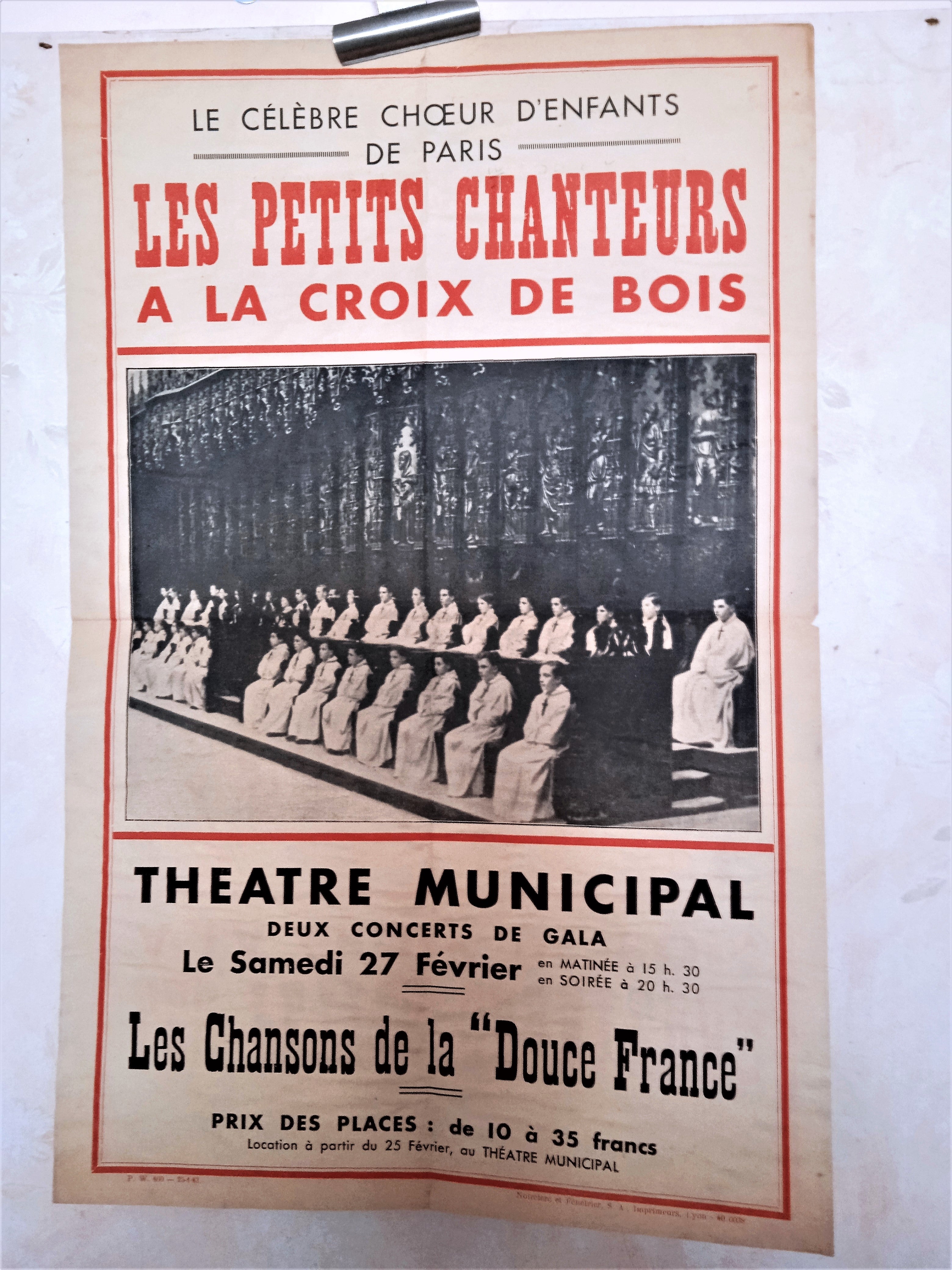 T2 A 140  Les petits chanteurs à la croix de bois  25/04/1943  occasion